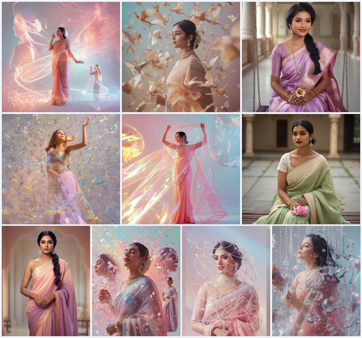 New 10 Prompts For Traditional Look For Girl ChatGPT for Detailed Guidance | retro style prompt for gemini girl in saree copy and paste