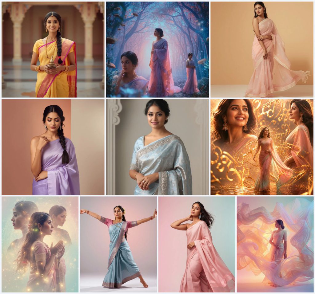 New 10 Prompts For Traditional Look For Girl ChatGPT Instagram for Social Media | saree profile pic ai prompt